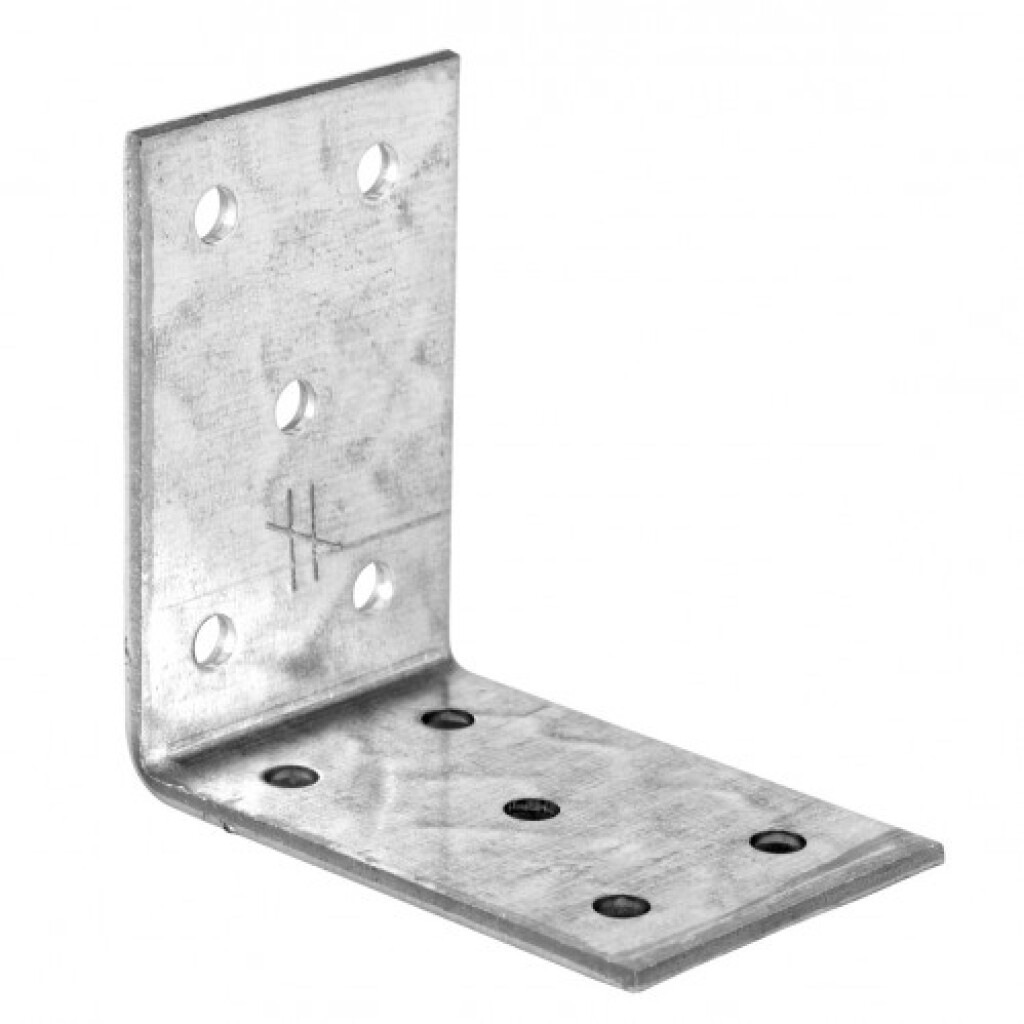 Angle bracket  80 x 80 x 2,5 x100 perforated plate